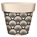 Les Tr&eacute;sors De Lily [A2069] - Must beež 'Boho' bambusest istutusmasin - 7x6 cm must