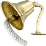 Ship's Bell Polished Marine Nautical Home Beach House Dekoratiivne dekoratiivne siseruumides v&auml;ljas