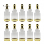 10 tk. Ilusa loomingulise kujuga, suure mahutavusega kommikarp beebidu&scaron;&scaron; Pidulik mini-kinkekompvekikarp k&uuml;lalistele kuldne