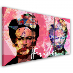 Kolmeosaline pildil&otilde;uenditr&uuml;kk Frida Kahlo 60x40 roosa