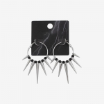 Grunge Rock Aksessuaarid Rivet Hoop K&otilde;rvar&otilde;ngad Lahedad Hip Hop K&otilde;rvar&otilde;ngad Naistele Egirl Jewelry Punk Korea mood must