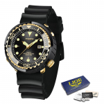 LIGE uus k&auml;ekell meestele mood silikoonist rihm kronograaf Sport k&auml;ekell 50M veekindel helendav sukeldumiskell meestele must/kuld