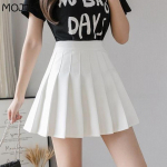 Naiste suvised plisseeritud seelikud Naiste miniseelikud k&otilde;rge v&ouml;&ouml;kohaga valged mustad seelikud armsad t&uuml;drukute seelikud XS valge