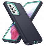 Kriimustusvastane Armor Coque &uuml;mbris Samsung Galaxy A54 A14 5g A13 A53 A04s S23 Ultra S22 Plus telefoni tarvikute &uuml;mbriste jaoks for Galaxy A04S tumesinine v&auml;rv