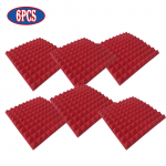 Ramidos 6PC Home Scene Layout, helisummutav vahtsein, siseruumides helisummutav puuvill One Size punane