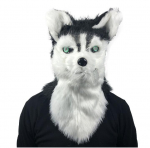 V&auml;rviline Halloweeni koerapea lateksmask Animal Cosplay Fancy Dress maskid Halloweeni peo maskide jaoks must