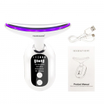 Skin Rejuvenation Beauty Device for n&auml;gu ja kaela pinguldav n&auml;omasseerija kortsude ja topeltl&otilde;ua v&auml;hendaja koos EMS pinguldamisega koduseks kasutamiseks TEWIRROW valge