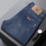 Spring Jeans Meeste sirged lahtised elastsed heledad &auml;rilised pikad p&uuml;ksid 40 tumesinine v&auml;rv