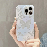 Luksuslik Glitter Butterfly telefoni&uuml;mbris, mis sobib iPhone 14 13 12 11 Pro Max k&otilde;ikeh&otilde;lmavate kukkumiskaitse&uuml;mbristega iPhone 14 Pro Max