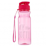 Water Cup Stiilne kulumiskindel kaasaskantav spordijook koos kaelapaelaga v&auml;listingimustes kasutamiseks roosa punane v&auml;rv