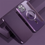 Moodne nahkkattega Magsafe &uuml;mbris iPhone'i 14 12 11 13 Pro Max magnetilise juhtmevaba laadimisega l&auml;bipaistev silikoonist h&uuml;birdi kate iPhone 14 Pro must