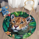 Jungle Animal Print &uuml;mmargused vaibad elutoa vaip Laste vaip Kodu Magamistoa Lastetoa p&otilde;randamatt Pehme matt lastele 120cm