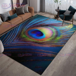Moodne luksuslik v&auml;rviline sulgede vaipkate elutoa libisemiskindlad vaibad kohvilaua jaoks, esikusse, p&otilde;randamati sisekujundus 120cm x 160cm