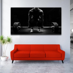 Kaalut&otilde;stmise mehe plakat Kulturismi Fitness Treening Plakat Cuadros Seinakunsti L&otilde;uendimaaling Plakatid ja Prindid j&otilde;usaali sisekujunduseks 20*40cm