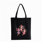 Ingli ostukott Multifilm Printimine l&otilde;uendist &otilde;lakott mood vabaaja kirjade animeprint Eco suure mahutavusega kandekott bolsas 24*26cm