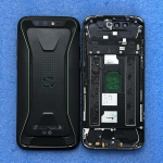 Axisinternational jaoks Xiaomi Black SharkBack aku korpus + kaamera raam objektiiv Blackshark SKR-H0 must