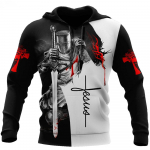 Meeste kapuuts Jeesus Kristuse 3D-prindiga dressipluus Kevads&uuml;gis Disainer Mood vabaaja pikkade varrukatega pullover Suurem&otilde;&otilde;tmelised kapuutsiga riided 3XL