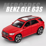 1/32 skaalaga Benz AMG GLE 63S maastur m&auml;nguauto, sulamist survevalu tagasit&otilde;mmatav automudel koos valguse ja heliga m&auml;ngus&otilde;idukitega poistele 1/32-15.4x6.8x6cm