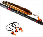 Tipptasemel 10 konksuga turvalise hoidjaga landid Fuji konksud, ohutu hoidmine &otilde;ngeritva YL35 jaoks 10pcs must