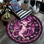 Elutoa vaip Pikachu Cartoon Pokemon 3D &uuml;mmargused matid diivanilauale Kodu lastele P&otilde;randavaip, libisemisvastane ala vaip 120cm