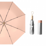 190T lihtne titaanist h&otilde;bedane kleepuv naiste p&auml;ikesekaitse vihmavari, kokkupandav p&auml;ikese- ja vihmavari kahekordse kasutusega p&auml;ikesevari