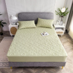 Veekindel puuvillane voodikate Pehme nahas&otilde;bralik kate voodi jaoks, t&auml;ism&auml;hisega, libisemiskindel voodikate elastse linaga voodilinaga 150x200cm