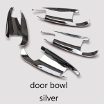 Autotarvikud v&auml;lisukse k&auml;epideme kaussi katte trimm Mercedes Benz ABCE klassi W176 W246 W204 W212 GLK X204 ML W166 GLA jaoks bowl Silver gray