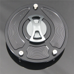 Keyless Motorcycle Fuel Gas Tank cap Cover For Honda CBR1000RR Fireblade 2000-2013 (...2006 2007 2008 2009 2010 2011 Red with logo