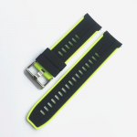 Pehmest silikoonist kellarihm 20mm 22mm noortev&auml;rv Samsungi k&auml;ekellale kummist kiirkinnitusega Huawei GT2 Seiko k&auml;ev&otilde;ru rihm 20mm must