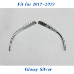 Auto eesmise udutule laterna raam Stick Styling ABS kroomitud katte trimmiosa jaoks Mazda 3 Axela M3 2014 2015 2016 2017 Year for 2014-2016 gray