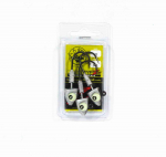 Tackle Tactics TT Big EyeZ Jig Head 1/2oz 5/0 H&otilde;bedane Black Glow EyeZ (5161)
