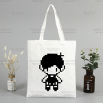 Omori Graphic Harajuku ostukott Taaskasutuskott Puuvillane korduvkasutatav džuudist kott Toe String Kokkupandav ostukott Toile 24*26cm