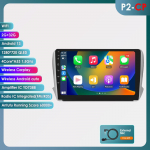 Carplay 2 Din Android 12 auto multimeediumipleier Peugeot 208 2008 seeriale 2012-2018 Navigation GPS AutoRadio Stereo DSP BT SWC DVR kaamera Bluetooth DAB HC2CP 4Core 2G 32G