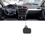 VW Tiguan MK2 2017 2018 auto esiosa armatuurlaua kliimaseadme v&auml;ljalaskeava &otilde;hukonditsioneeri ventilatsiooniavade vahelehe klamber 1pc left side black