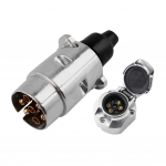 2tk/komplekt 12V 7 kontaktiga haagise pistikupesa komplekt kummitihendiga auto haagise &uuml;henduspistik EU pistik vastupidavad haagised 2PCS