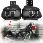 Mustade sadulakottide k&uuml;ljehoidik Harley Dyna Softail Sportster Touring Street Bob/Kawasaki VN Classic Nomad Drifter 1500 jaoks gray