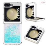 Luksuslik Bling Quicksand l&auml;bipaistev telefoni&uuml;mbris Samsung Z Flip 5 silikoonist s&auml;deleva &uuml;likonna jaoks Samsung Galaxy Z Flip 4 Flip3 p&otilde;rutuskindla kaanega galaxy z flip 5