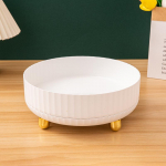 360&deg; p&ouml;&ouml;rlev &uuml;mmargune hoiualus meigiparf&uuml;&uuml;mi kosmeetikatoodete hoiuvitriin Uus 24*10cm valge