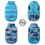 Talvised soojad lemmikloomakoerariided sulejope vest Veekindel &uuml;mberp&ouml;&ouml;ratavad lemmikloomariided v&auml;ikesele ja keskmisele suurele koerakarva vest Kuldsele retriiverile labradorile 12 sinine