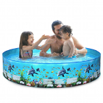 Kaasaskantav inflatsioonivaba k&otilde;vast plastist bassein kokkupandav bassein perebassein, ringujumine 152x25cm