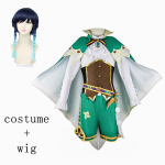 Venti Cosplay kost&uuml;&uuml;mivorm Parukas kingad Cosplay Anime Hiina stiilis Halloweeni kost&uuml;&uuml;mid naistele M&auml;ng Wendi Windy L-(Costume+Wig)
