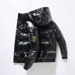 Talvine valge pardi sulemantel meestele ja naistele kapuutsiga uus l&uuml;hike mantel meeste heleda n&auml;oga tuulekindel Korea versioon Trend M