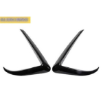 2 pieces Front Face Head Fog Lamp Light Molding Cover Kit Trim car Accessories For tesla model 3 punane