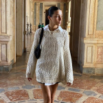 Seksikad &otilde;&otilde;nsad kampsunid Euroopa naiste avarad pikkade varrukatega pulloverid Y2K vintage džemprid S&uuml;gises kaelusega smock topid S khaki