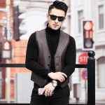 Ehtsast nahast vest, meeste pealiskiht, kitsenahk, ehtsast nahast vest, meeste nahast &otilde;lg, meeste &uuml;lisuurest nahast vest XXXXXL