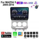 Auto raadio Android MAZDA 5 2005-2010 Nupuga 10-tolline multimeediam&auml;ngija Navigatsioon GPS Carplay 2+32GB