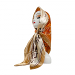 90 cm siidist sall naiste satiinist suur kandiline sall siidist satiinist sall India p&auml;hkli mustriga turban sall 90*90cm