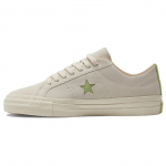 Converse One Star Pro Madal Kesks&uuml;gisfestival - Elevandiluu Unisex tossud Kreemjas Looduslik-Elevandiluu Eluj&otilde;uline-Roheline A07261C 35.5