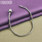 925 Sterling H&otilde;bedast Snake Chain K&auml;ev&otilde;ru Mood Kingitus Peoehted 20cm