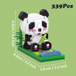Panda ehitusplokkide kokkupanek Toy Girl seeria Micro Diamond seeria ehitusplokid